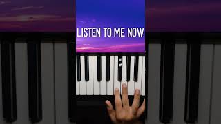 Listen To Me Now Song Easy Piano Tutorial pianototurial shorts [upl. by Ellennahs332]