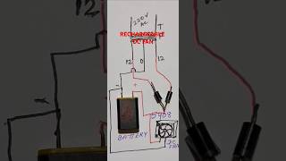 Make Rechargeable DC Fanelectronic youtubeshorts [upl. by Nosa154]