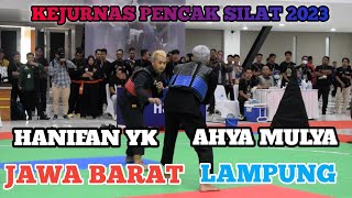 HANIFAN YK JAWA BARAT VS AHYA MULYA LAMPUNG  KEJURNAS PENCAK SILAT 2023 [upl. by Elly]