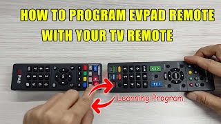 How to set EVPAD remote control with your LED TV remote control EVPAD 3S 3 3MAX 2S 2S PRO [upl. by Zena]