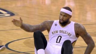 DeMarcus Cousins 41 Points 17 Rebounds In NOLA  March 21 2017 [upl. by Maice297]