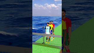 Help Ronaldo For Crossing Gate Challenge😎✅shorts trendingshorts [upl. by Eisiam310]