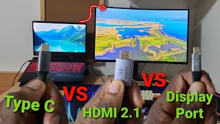 HDMI 21 vs DisplayPort vs USBC Which Cable is the best for Laptop to Monitor Connection🤔 [upl. by Corneille68]