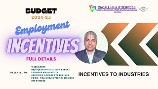 Employment Incentives in Detail  Budget 2024 seshadri oncallhr incentives budget2024 [upl. by Malsi910]