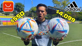 BALON OFICIAL AL RIHLA PRO vs BALON del MUNDIAL de ALIEXPRESS 😱⚽ ¿Hay mucha diferencia [upl. by Leith]