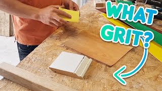 What Grit Sandpaper To Use On Wood [upl. by Marnie501]