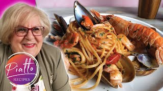 Seafood Pasta Recipe  Spaghetti Mussels Clams Calamari Shrimp [upl. by Tristan]