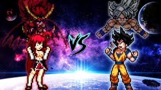 Rias Gremory V2 OP New VS Son Goku V4 OP all form in Mugen [upl. by Folly]