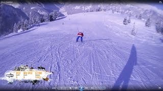 Ahorn die gesamte Talabfahrt 55 km in 7 min Mayrhofen Österreich Ski Snowboard Harakiri Vans [upl. by Trebbor780]