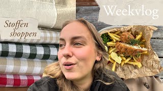 Stoffen shoppen voor de nieuwe collectie  Weekvlog 62 Slowliving in Zweden [upl. by Norene]