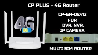 CP plus Multi sim 4G Router [upl. by Elleinnod]