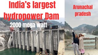 Largest hydropower Dam of India 2000megawatt Arunachal Pradesh suban Siri Damsubansiri river [upl. by Akenaj]