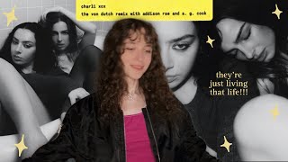 Charli XCXs Von Dutch remix with Addison Rae  AG Cook is here Reaction [upl. by Ecidnacal]