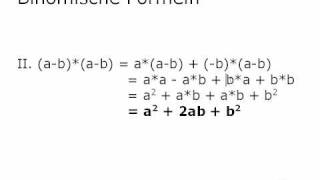 Mathe Video Binomische Formeln [upl. by Randa]