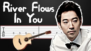 Yiruma  River Flows in You Guitar Tutorial Guitar Tabs [upl. by Yhtnomit24]