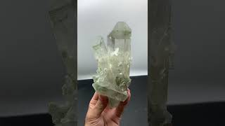 Cluster of Chlorite Quartz with Excellent Transparency from Pakistan quartz minerals crystals [upl. by Eceinal]