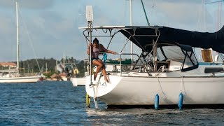 Replacing our Autopilot with a CapeHorn WINDVANE — Sailing Uma Step 101 [upl. by Gillie]