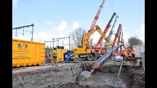 Eneco Stadswarmte  Gestuurde HDD boring  Parkstrook Cremerstraat Utrecht [upl. by Yirinec859]