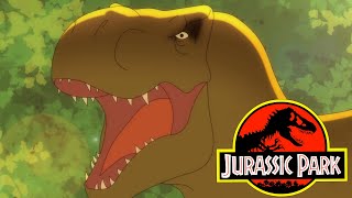 Michael Crichtons Jurassic Park ANIMATED  Tranquilizing the TRex Feat SWRVE [upl. by Gettings]