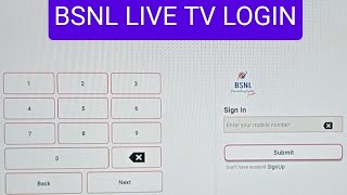 Bsnl Live TV app installation process [upl. by Tenneb]