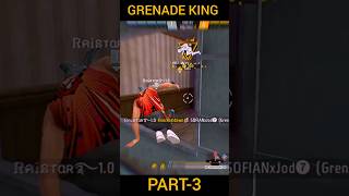 GRENADE KING 👑 PART3 shorts viralshort freefirefreefireclips foryou foryoupage shortfeed [upl. by Vittoria]