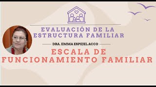 Escala de Funcionamiento Familiar Dra Emma EspejelFISENH [upl. by Hehre]