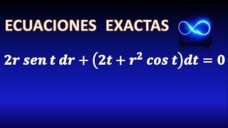 42 Ecuación diferencial exacta resuelta en 3 pasos Ejercicio resuelto [upl. by Neelak]