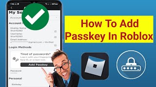 How to Add Passkey on Roblox 2024  How To Set Up Passkey In Roblox [upl. by Sikko935]