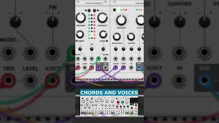 Playing with Audible Instruments  Chords and Voices vcvrack [upl. by Oaht]