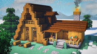 Minecraft How To Build A Small Cabin  Tutorial [upl. by Fara]