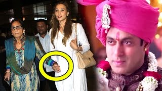 Salman Khans Girlfriend Lulia Seen Holding Hands With Mother Salma Khan At Airport [upl. by Ellenod]