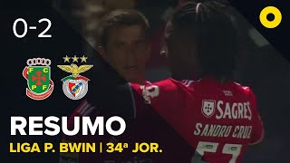 Resumo Paços de Ferreira 02 Benfica  Liga Portugal bwin  SPORT TV [upl. by Atnim]