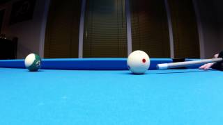 Slow motion pool draw shot [upl. by Baptlsta]