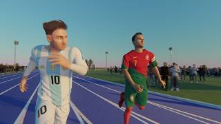 Messi VS Ronaldo 3D Speed Comparison [upl. by Emily]