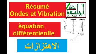 Résumé Ondes et Vibrations  ملخص شامل  préparer les examens et rattrapage [upl. by Annazus]