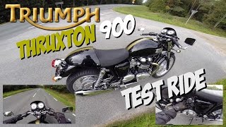 Triumph Thruxton test ride [upl. by Anaitsirk107]