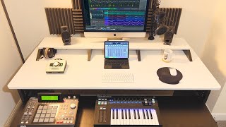 Best Music Production Desk  You Spend 1 of Every 3 Minutes Here  Zaor 88 Combo Desk Review [upl. by Aicile231]