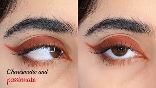 Elegant Red Eye Makeup for Special Occasions 🔥 Halloween makeup [upl. by Burris]