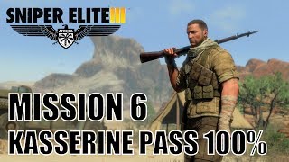 Sniper Elite 3  Kasserine Pass  100 Walktrhough [upl. by Wilhelmina]