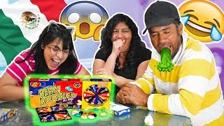 My Mexican Parents Try Bean Boozled For The First Time LOL [upl. by Berke528]