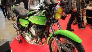 kawasaki SS750 MACH IV H2 Lime Green Custom Bike [upl. by Barta880]