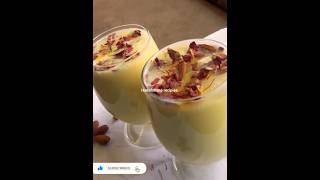 RAMADANSpecial KESARBADAMSHARBAT kesarbadamshake shake asmrcooking viralshorts explore [upl. by Jermyn580]