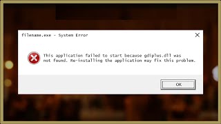 Gdiplusdll File Missing  Gdiplusdll File Not Found  Windows 11  10  8  7 [upl. by Grimaud934]