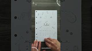 📒 Juillet facile et rapide  Bullet Journal Agenda Planner [upl. by Neerak550]