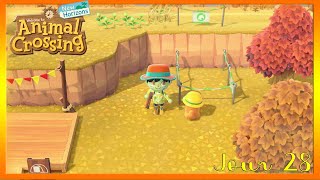 Animal Crossing  New Horizons  Jour 28  Enfin la première pente va être construite [upl. by Rann]