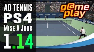 AO Tennis PS4  Gameplay  MAJ 114 [upl. by Cirederf954]