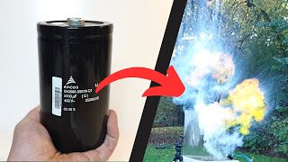 Blowing up BIG capacitors [upl. by Mike]