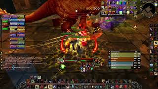 WoW Classic SoD fury warrior pve Blackwing Lair Vaelastrasz the Corrupt 3 trial kill [upl. by Pejsach]