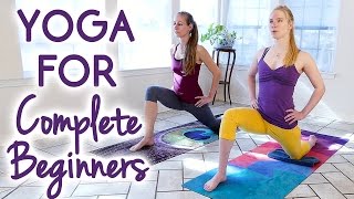 Yoga for Complete Beginners to Improve Flexibility  25 Minute Relaxing Stress Relief Stretches [upl. by Keven]