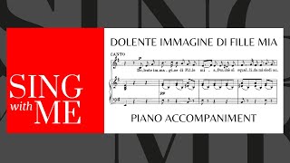 Dolente immagine di Fille mia  Accompaniment  medium voices  Bellini [upl. by Netsua378]